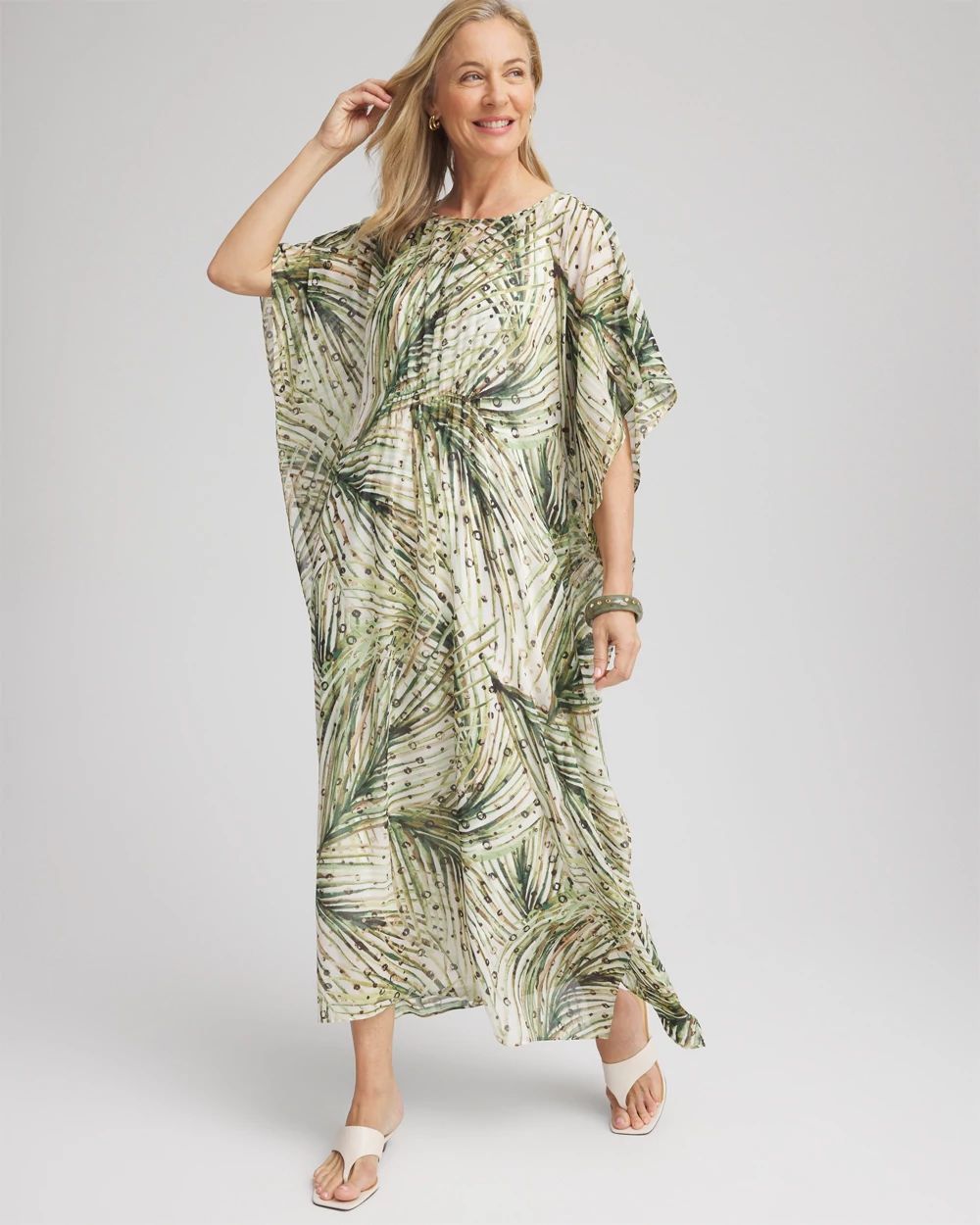 水着・ビーチグッズその他 ERMANNO SCERVINO SS25 Silk kaftan (D462Q389CSFKE 20740) EDOLYNSA Women's Kaftan Dress Caftan Loungewear Plus Size